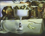 Apparition of Face & Fruit Bowl by Salvador Dali