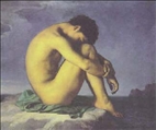 Young Nude at the Seaside by Hippolyte Flandrin