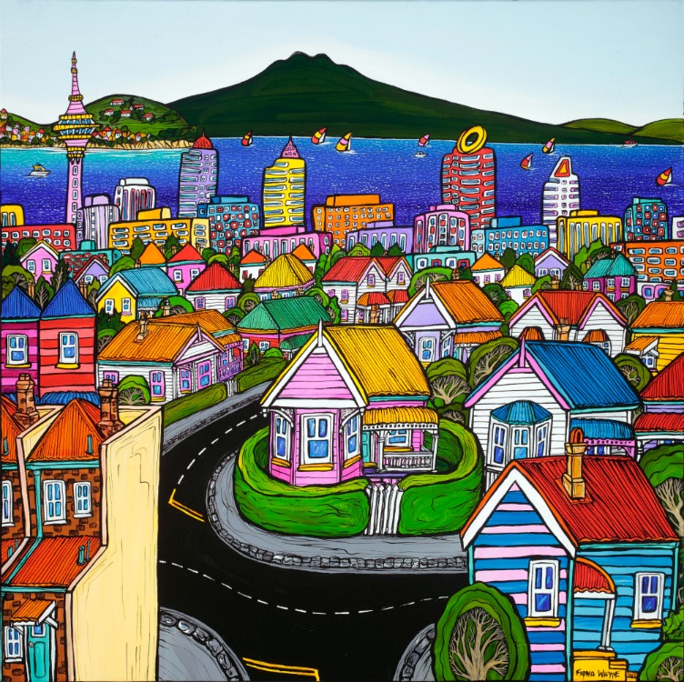 Buy Around Auckland Prints by Auckland artist Fiona Whyte online direct