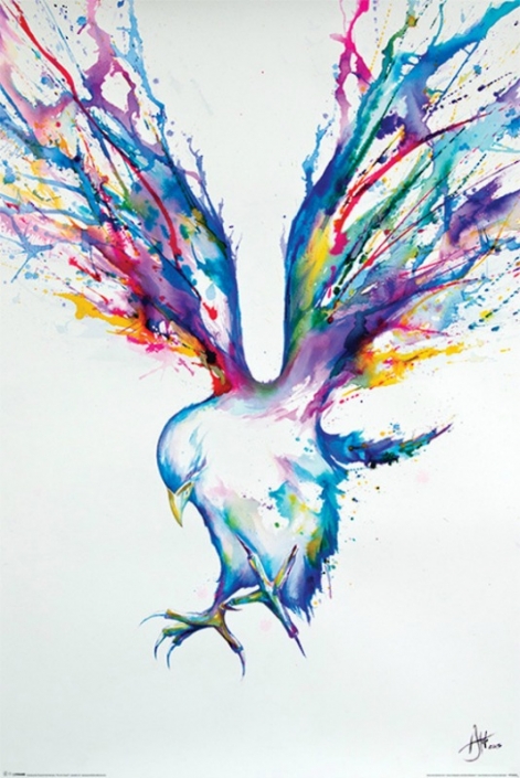 watercolour bird by marc