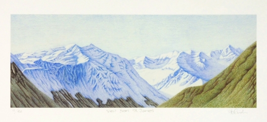 View From St James By Hamish Anderson New Zealand Fine Prints