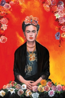 Frida Kahlo "Meditation" Poster