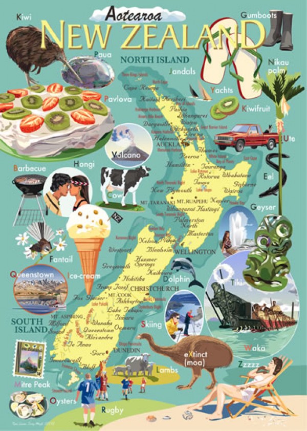 ABC NZ Icons Buy Canvas Art Print Online