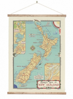 Vintage NZ Tourist Map