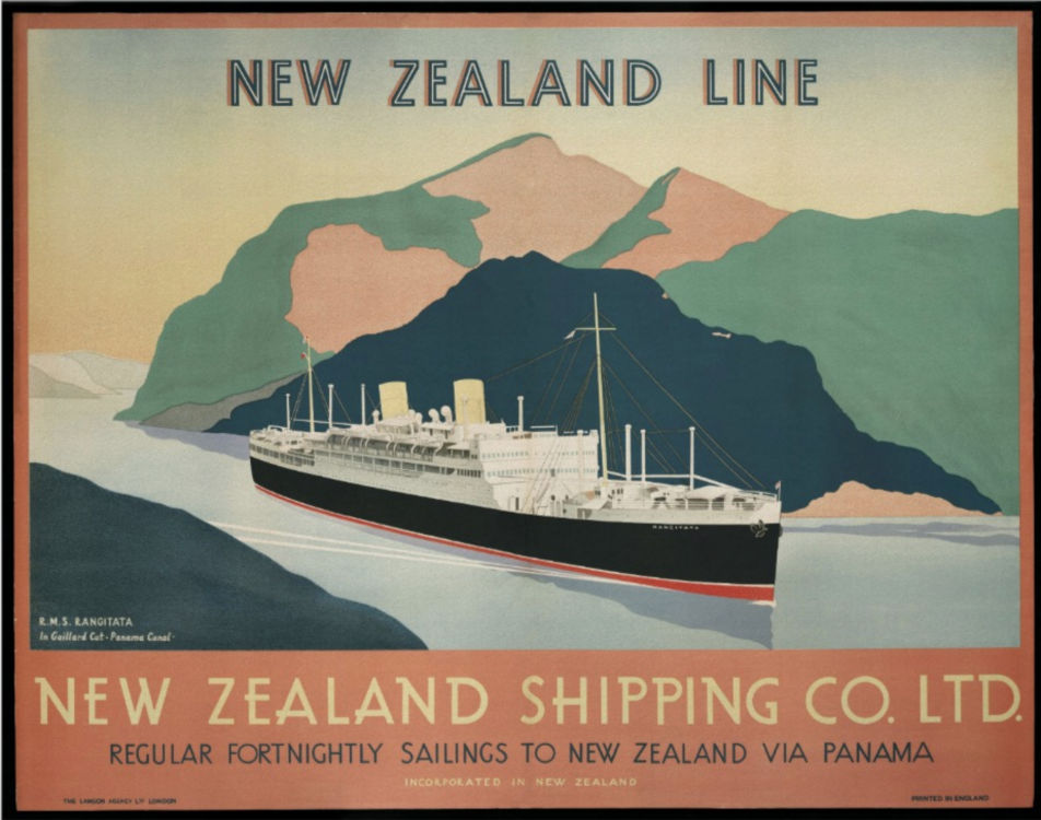 Buy Vintage New Zealand Shipping Company Posters from NZ’s Vintage Poster experts