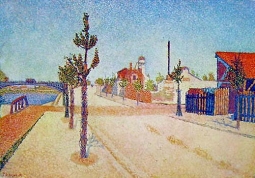 Quay at Clichy by Paul Signac
