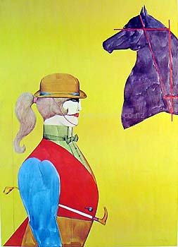 Girl in Riding Habit by Richard Lindner