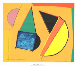 Trasversalita 1992 by Walter Fusi - large abstract printed in Italy