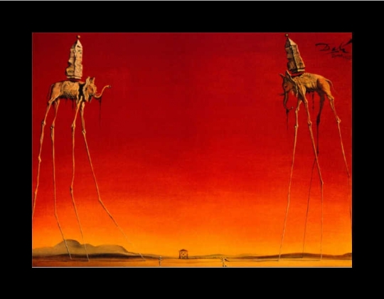 Les Elephants by Salvador Dali