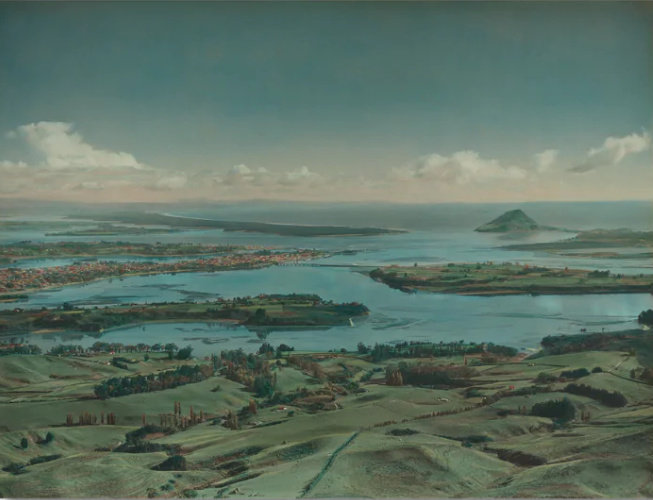 Buy prints of vintage handcoloured photographs of Tauranga, NZ by Whites Aviation