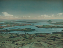 Handcoloured Photograph of Tauranga by Whites Aviation