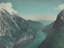 Vintage Photograph Print of Milford Sound. NZ