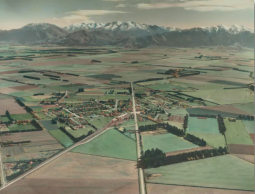 Vintage Photograph of Methven & Mt Hutt by Whites Aviation