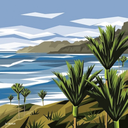 West Coast Nikau canvas print by Ira Mitchell
