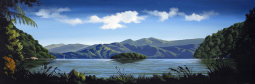 Picton,  Marlborough Sounds Canvas Art Print by Linelle Stacey