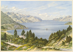 Print of Lyttelton Harbour by CD Barraud