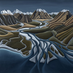 Head of Lake Ohau by Diana Adams