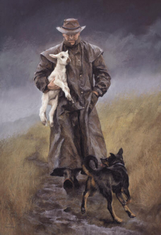 The Good Shepherd Print by Julie Greig