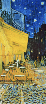 Cafe Terrace Print (tall size) by Vincent Van Gogh