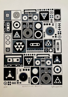Repetitive Beats Grey by Greg Straight