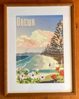 Framed print of Orewa