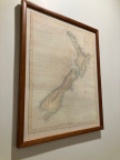 Framed Antique Map of NZ