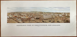 Panoramic print of Christchurch 1895