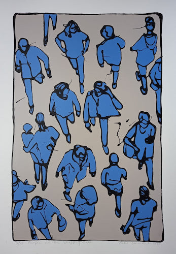 People at the Shopping Mall by Peter Lambert