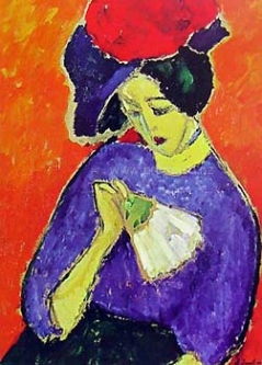 Woman with a Fan by Alexej Jawlensky