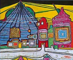 Hundertwasser Art Print "Houses of Prayer"