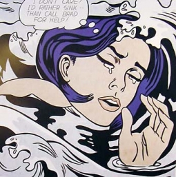 Drowning Girl by Roy Lichtenstein