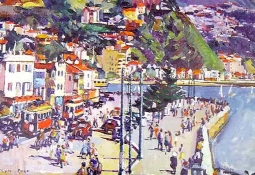 Oriental Bay, Wellington by Evelyn Page