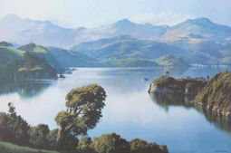 Print of Otago Harbour by Graham Brinsley