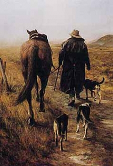 All in a Day's Work Canvas Print by Julie Greig