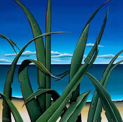 harakeke shoreline by diana adams new zealand fine prints figurative artists