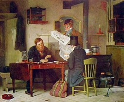 Waiting for the Stage by Richard Woodville