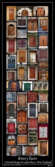 Winery Doors Poster - Central Otago & Canterbury