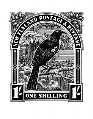 Close historical nz stamp print tui Close historical nz stamp print tui