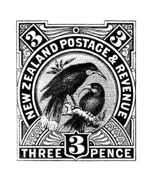 Close huia stamp print Close huia stamp print