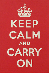 Keep Calm & Carry On Poster