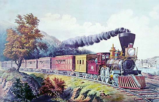 Express Train from the American West by Currier & Ives: New