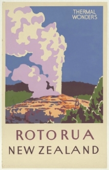 Vintage Poster of Rotorua New Zealand