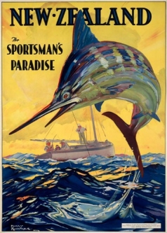 NZ Vintage Poster "The Sportsman's Paradise"