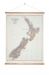 Vintage NZ Wall Map - Ready to Hang