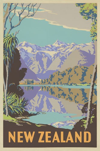 New Zealand Vintage Poster