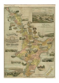 Vintage North Island Map Print