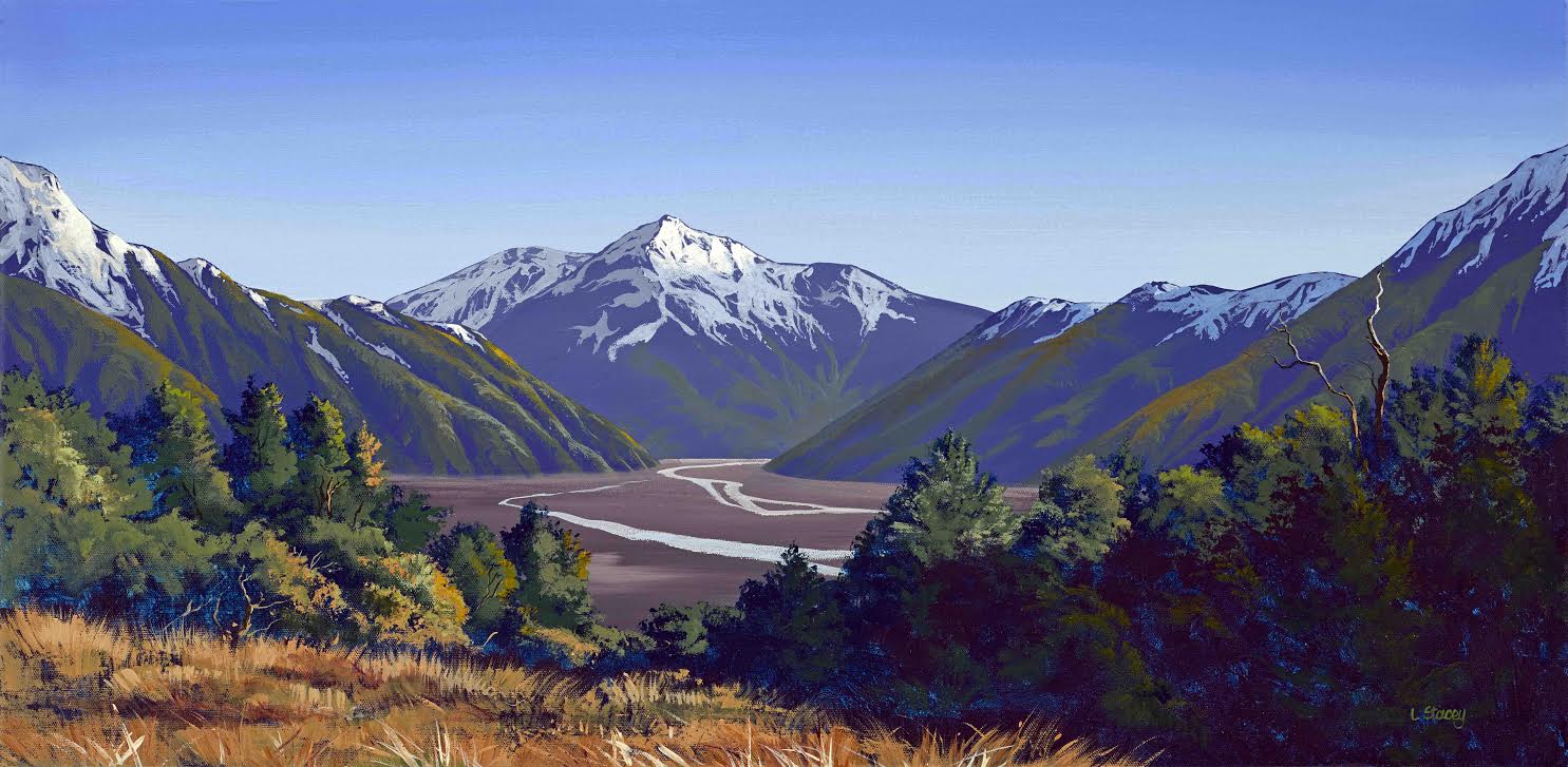 Lewis Pass Canvas Art Print for Sale by NZ Landscape Artist Linelle