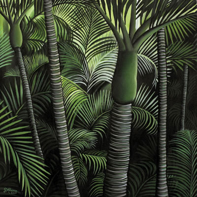 Nikau Forest Canvas Print By Diana Adams New Zealand Fine Prints