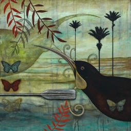 Huia’s Guardian Canvas Art Print by Kathryn Furniss