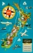 Vintage NAC Fun Flight Route Map of NZ
